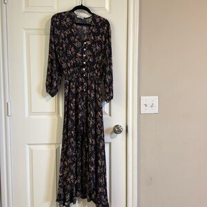 Floral print maxi dress